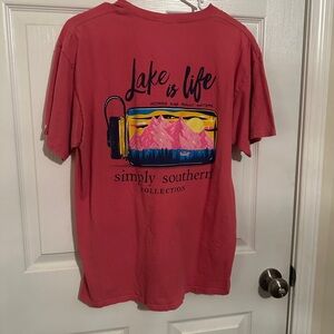 Simply Southern Coral Graphic Tee